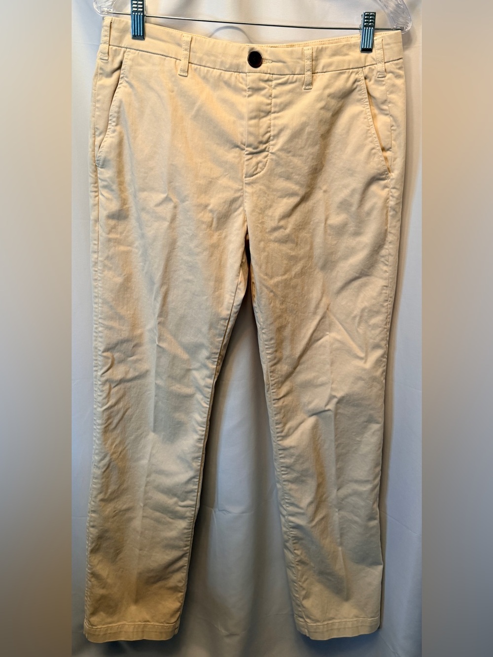 Wax London Men’s 32x32 Cream Ivory Stretch Chino Casual Straight Leg Everyday